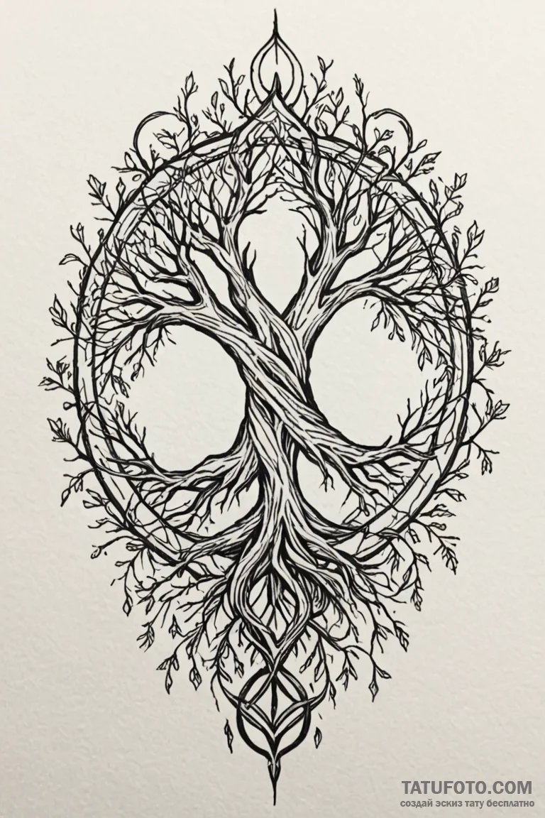 69. tattoo design: a "alatyr" rune appearing... - эскиз тату (№1750856477_1, 25.06.2025 13:01) — Tatufoto.com