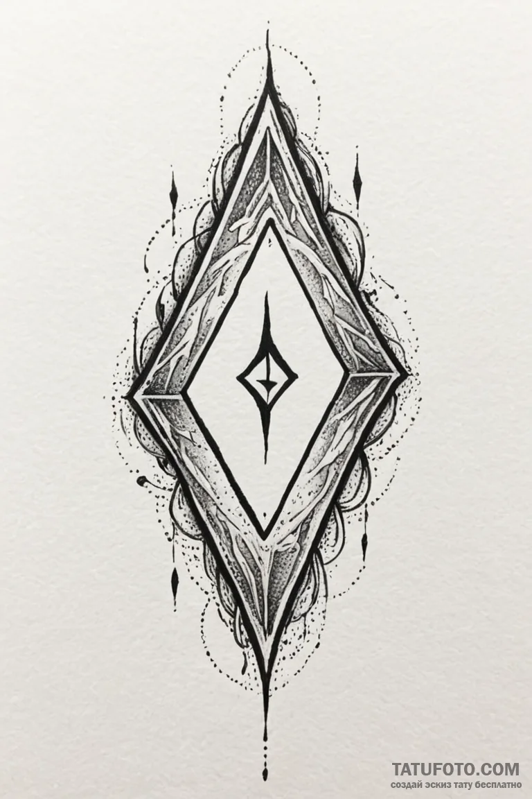 54. tattoo sketch: a rune appearing as if mag... - эскиз тату (№1750856763_0, 25.06.2025 13:06) — Tatufoto.com