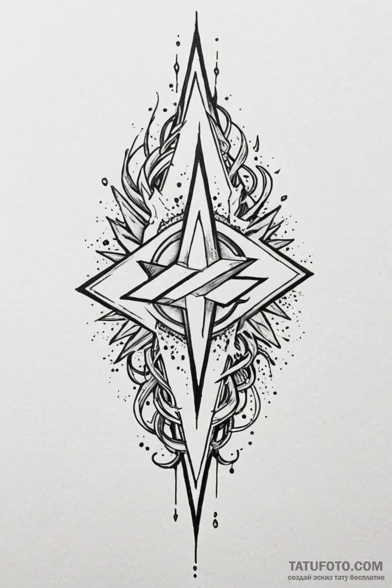 Tattoo design a static charge emanating from... - эскиз тату (№1750856942_1, 25.06.2025 13:09) — Tatufoto.com