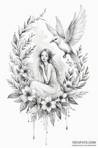 группа 4: акварельные и эфирные (watercolor &... - эскиз тату (№1750863927_1, 25.06.2025 15:05) — Tatufoto.com