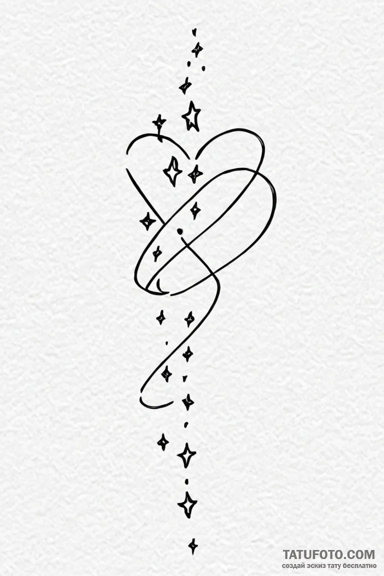 Tattoo sketch a shooting star leaving a trail... - эскиз тату (№1750864586_1, 25.06.2025 15:16) — Tatufoto.com