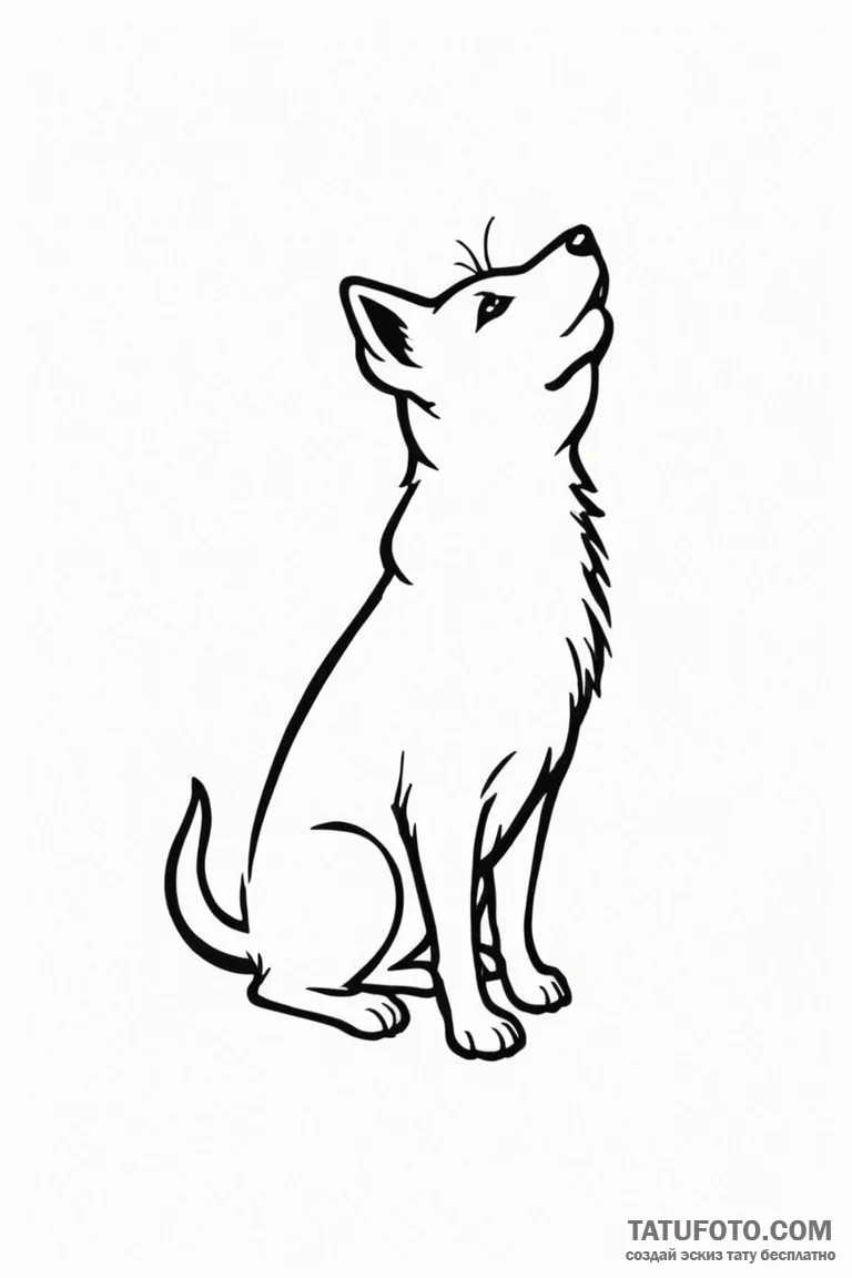 Tattoo sketch a small, simple silhouette of a... - эскиз тату (№1750872820_0, 25.06.2025 17:33) — Tatufoto.com