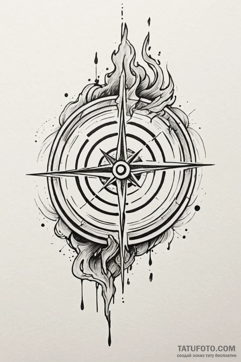 Tattoo design a laser beam cutting through a... - эскиз тату (№1750878094_1, 25.06.2025 19:01) — Tatufoto.com