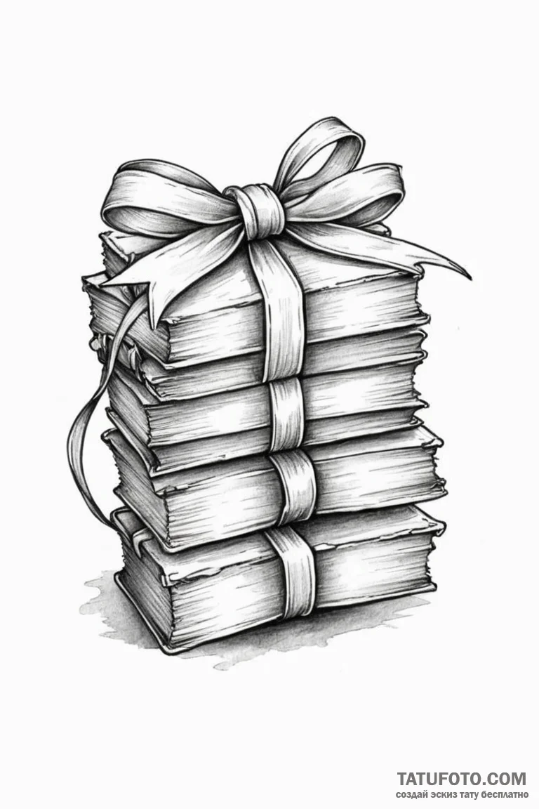 Tattoo sketch a stack of old, worn letters ti... - эскиз тату (№1750878978_0, 25.06.2025 19:16) — Tatufoto.com
