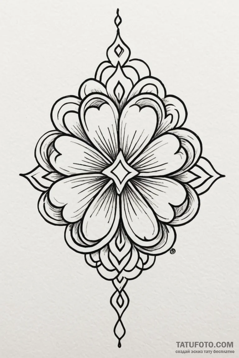 Tattoo design a tiny, personal lucky charm. - эскиз тату (№1750880919_0, 25.06.2025 19:48) — Tatufoto.com