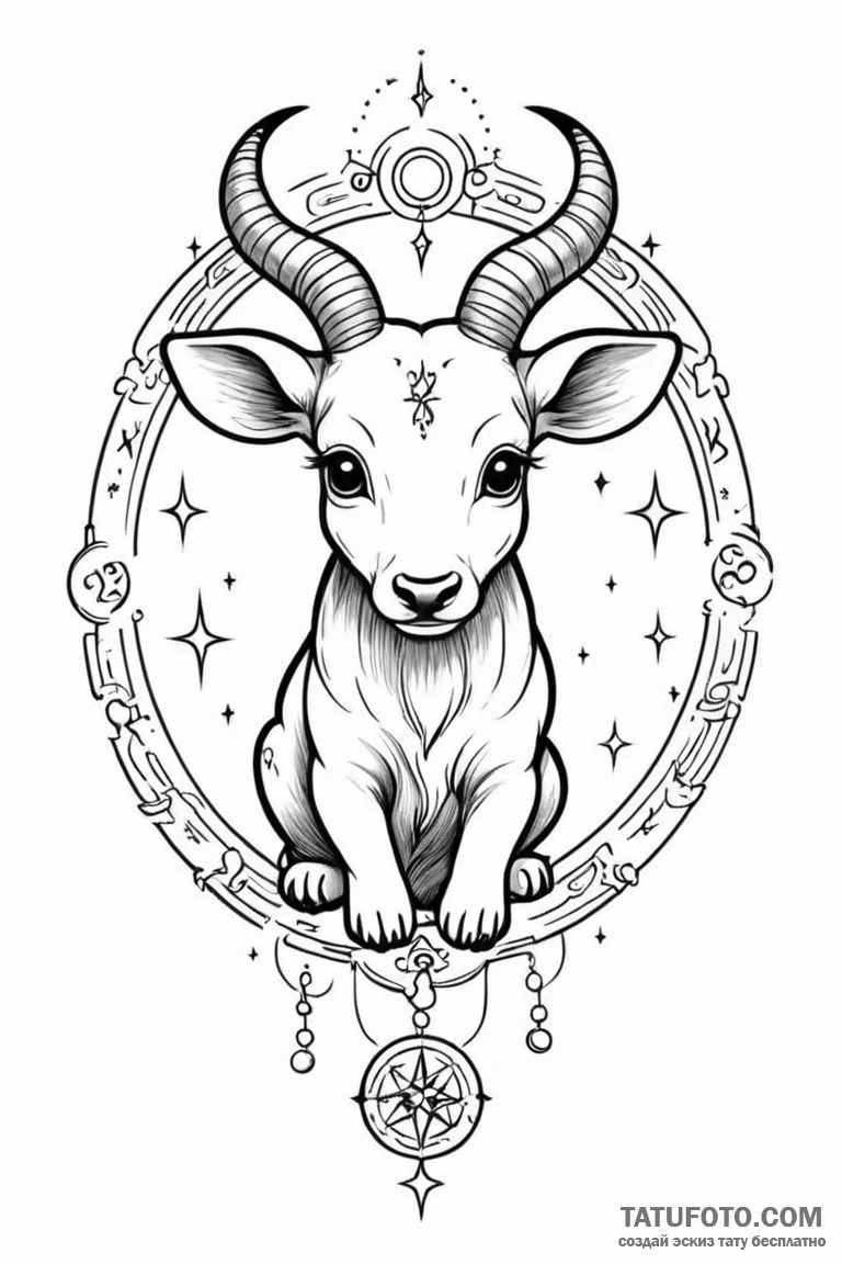 Tattoo design a simplified, cute version of t... - эскиз тату (№1750885276_0, 25.06.2025 21:01) — Tatufoto.com