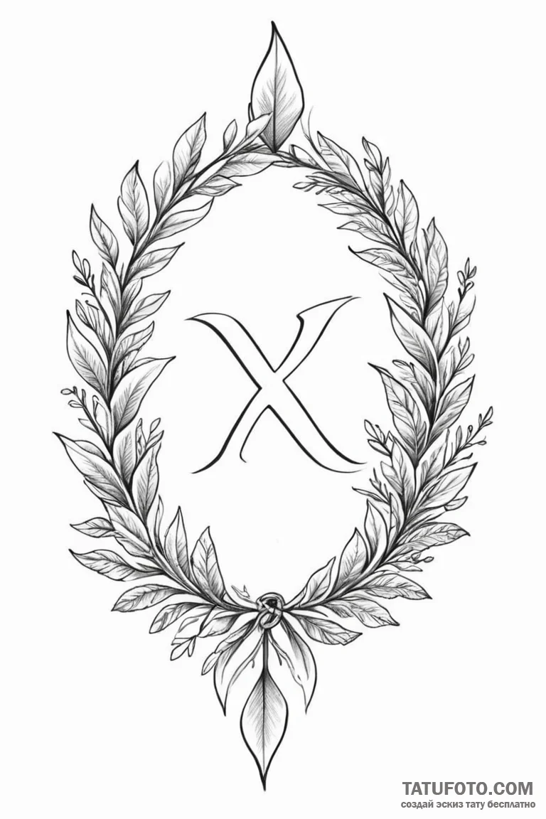 107. tattoo design: a "yest" rune with subtle... - эскиз тату (№1750887942_1, 25.06.2025 21:45) — Tatufoto.com