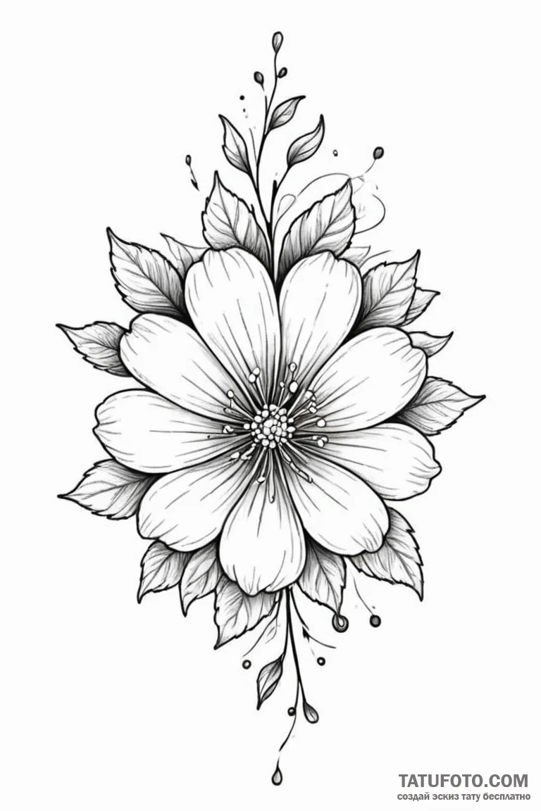 Tattoo sketch a subtle representation of a fa... - эскиз тату (№1750888080_0, 25.06.2025 21:48) — Tatufoto.com