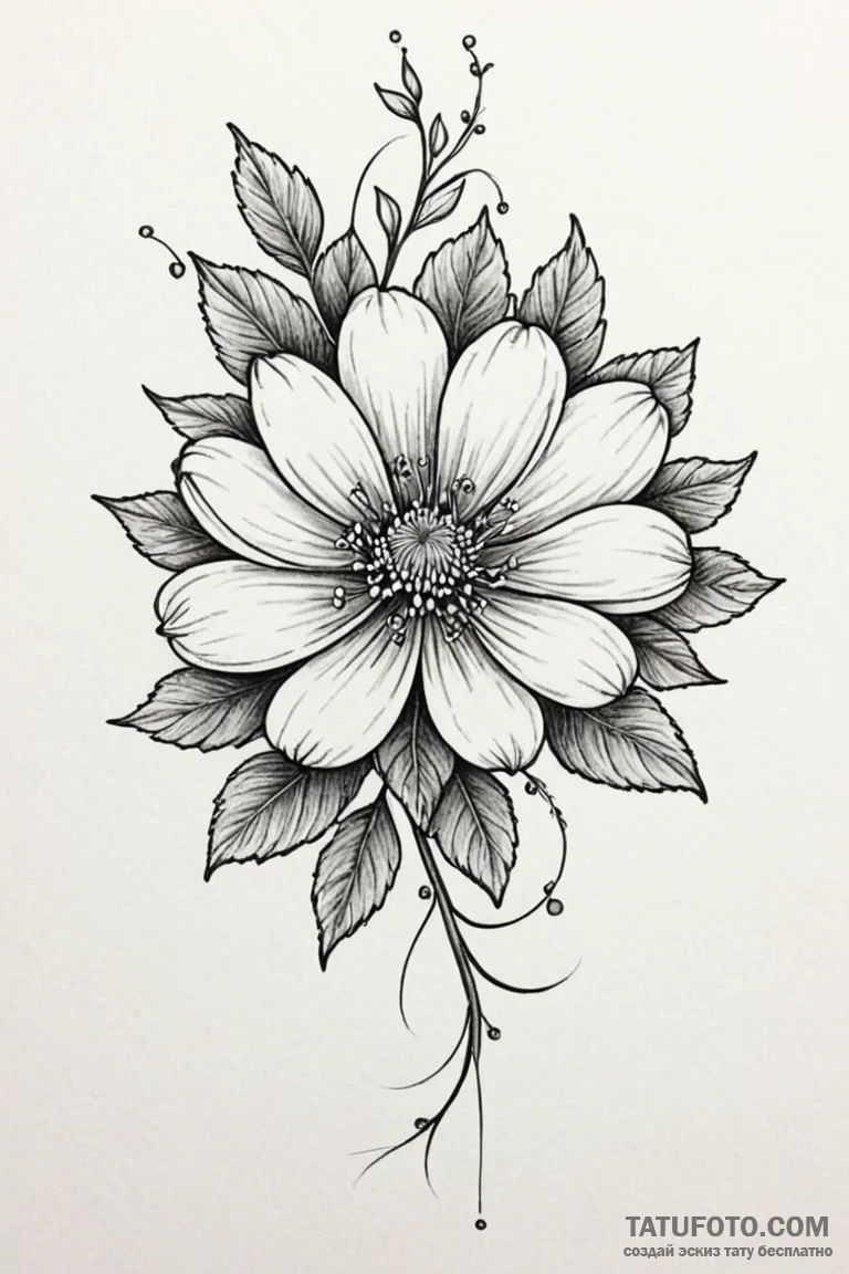 Tattoo sketch a subtle representation of a fa... - эскиз тату (№1750888080_1, 25.06.2025 21:48) — Tatufoto.com
