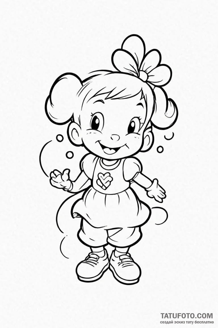 Tattoo design a favorite cartoon character fr... - эскиз тату (№1750890806_0, 25.06.2025 22:33) — Tatufoto.com