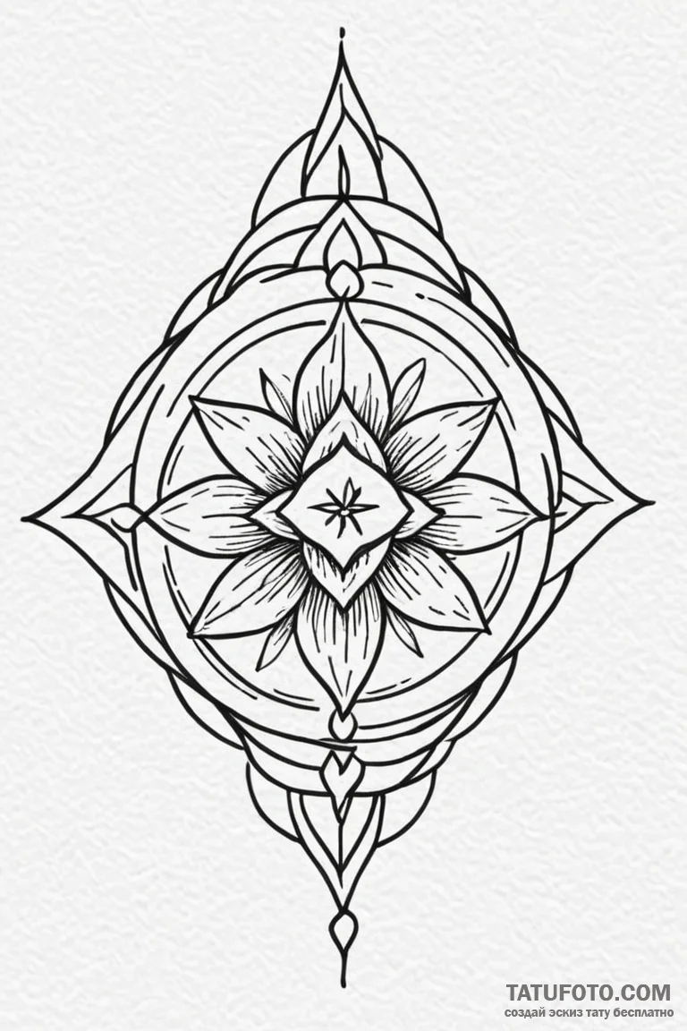 Tattoo sketch a symbol representing a core pe... - эскиз тату (№1750894356_1, 25.06.2025 23:32) — Tatufoto.com