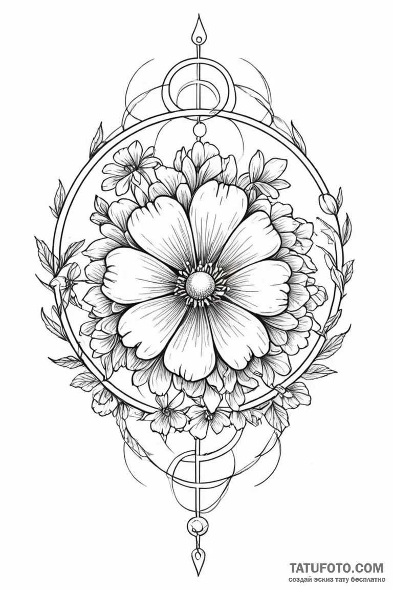 Tattoo sketch a zodiac symbol with a tiny, co... - эскиз тату (№1750895227_1, 25.06.2025 23:47) — Tatufoto.com
