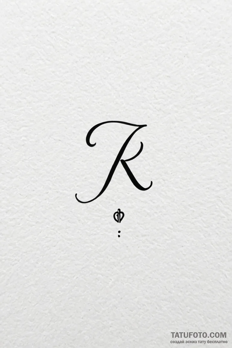 Tattoo sketch a small, hidden initial on the... - эскиз тату (№1750898860_1, 26.06.2025 00:47) — Tatufoto.com