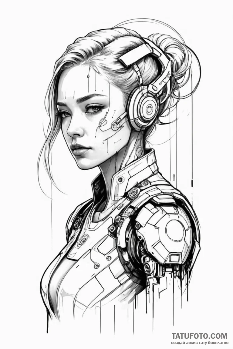 группа 18: futuristic & cyberpunk (футуристич... - эскиз тату (№1750900719_1, 26.06.2025 01:18) — Tatufoto.com