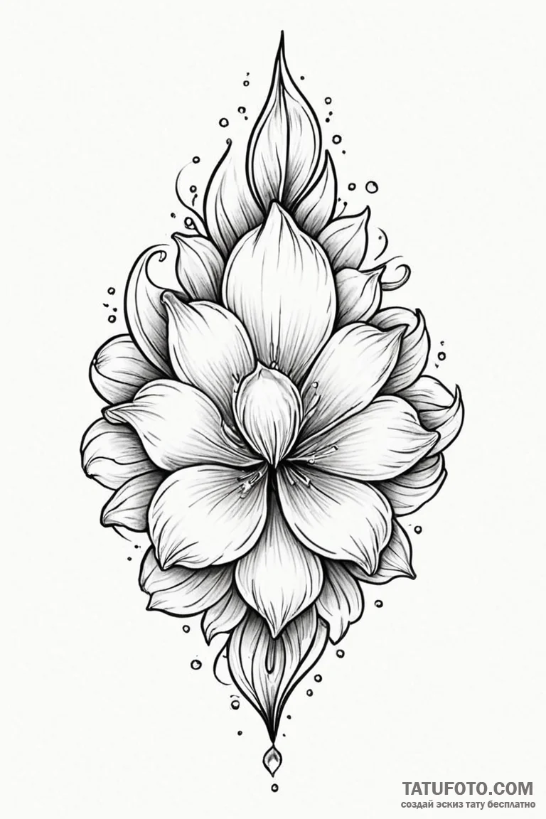 Tattoo design a shimmering effect resembling... - эскиз тату (№1750905262_1, 26.06.2025 02:34) — Tatufoto.com