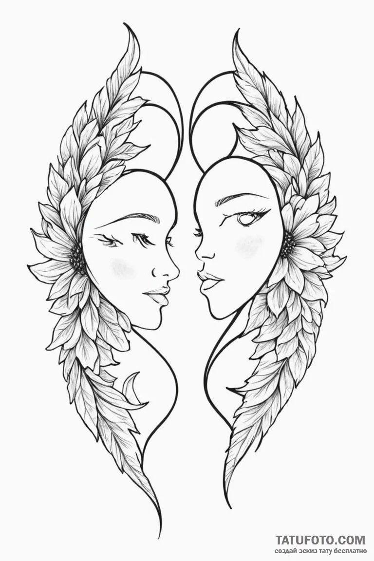 Tattoo sketch two halves of a song lyric. - эскиз тату (№1750910480_1, 26.06.2025 04:01) — Tatufoto.com