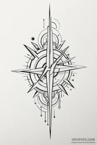 Tattoo design a glowing "hit point" counter i... - эскиз тату (№1750911363_1, 26.06.2025 04:16) — Tatufoto.com