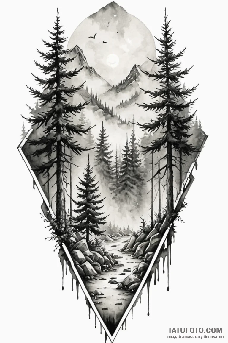Tattoo sketch a glowing "checkpoint" banner i... - эскиз тату (№1750913373_1, 26.06.2025 04:49) — Tatufoto.com