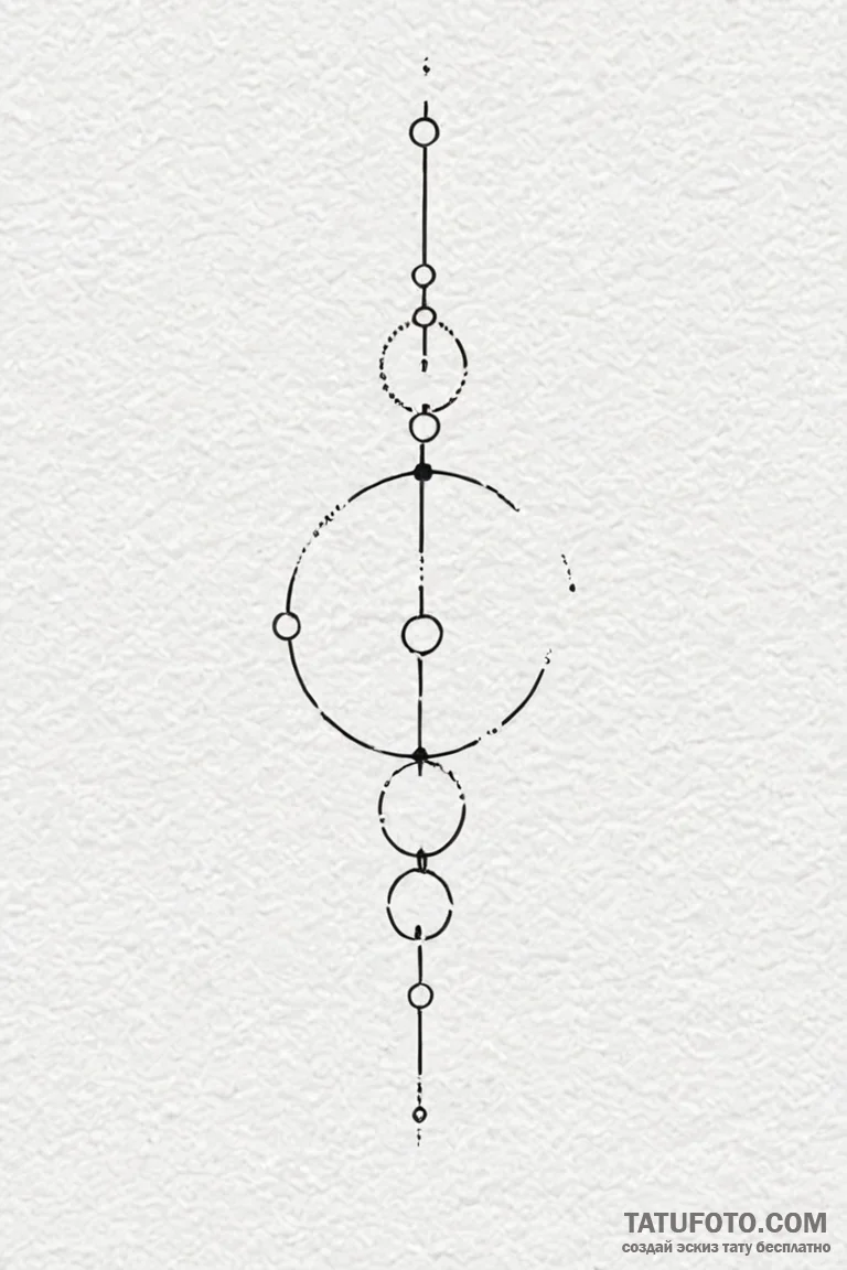 Tattoo design a single, tiny dot or a minimal... - эскиз тату (№1750914991_0, 26.06.2025 05:16) — Tatufoto.com