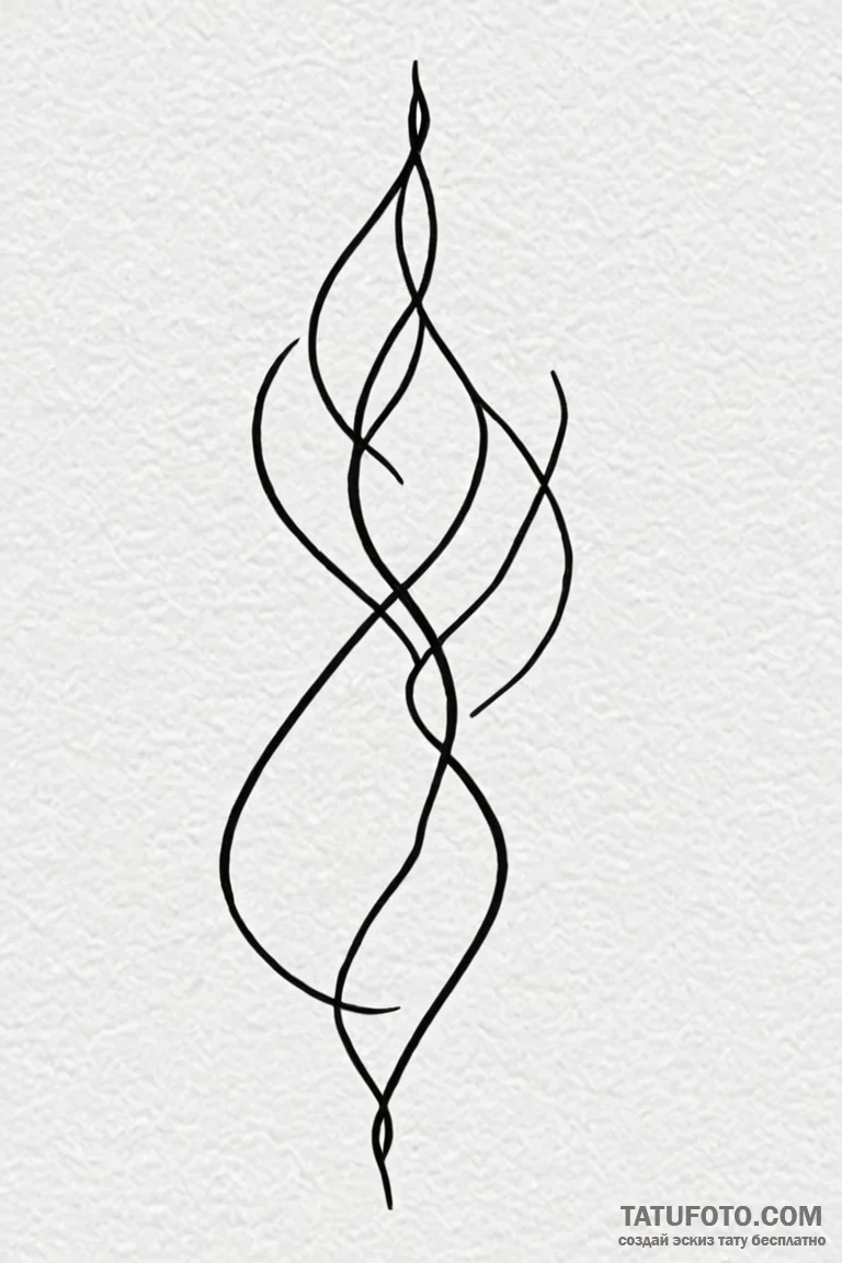 Tattoo design a tiny, minimalist symbol uniqu... - эскиз тату (№1750919503_1, 26.06.2025 06:31) — Tatufoto.com