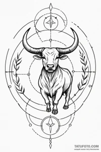 Tattoo sketch a geometric circle with the zod... - эскиз тату (№1750919712_0, 26.06.2025 06:35) — Tatufoto.com