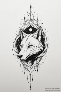 Tattoo design a nebula in the shape of a powe... - эскиз тату (№1750920386_0, 26.06.2025 06:46) — Tatufoto.com