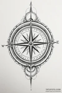 Tattoo sketch two parts of a simple compass t... - эскиз тату (№1750925767_1, 26.06.2025 08:16) — Tatufoto.com