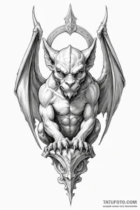 Tattoo design a stylized depiction of a guard... - эскиз тату (№1750925968_1, 26.06.2025 08:19) — Tatufoto.com