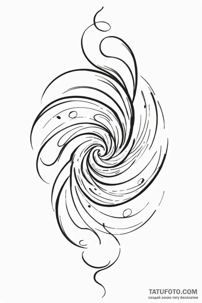 Tattoo sketch an abstract representation of w... - эскиз тату (№1750926844_0, 26.06.2025 08:34) — Tatufoto.com