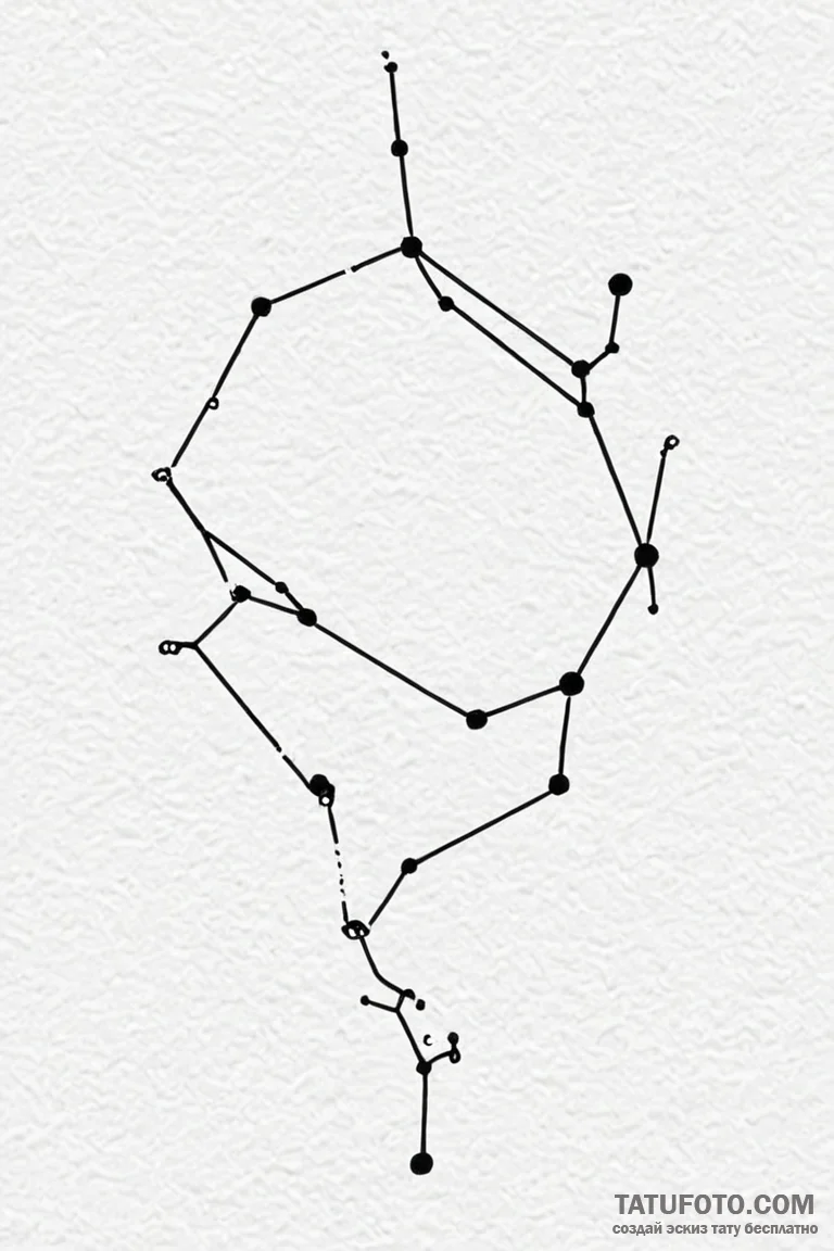 Tattoo design a specific constellation that w... - эскиз тату (№1750927905_1, 26.06.2025 08:51) — Tatufoto.com