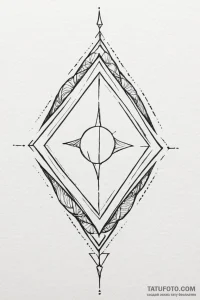 103. tattoo sketch: "opora" rune as part of a... - эскиз тату (№1750927971_0, 26.06.2025 08:52) — Tatufoto.com