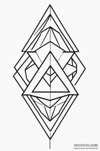 103. tattoo sketch: "opora" rune as part of a... - эскиз тату (№1750927971_1, 26.06.2025 08:52) — Tatufoto.com