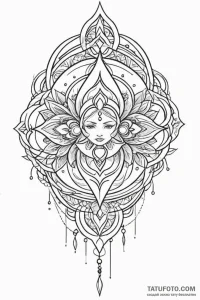Tattoo design a "loading screen" pattern that... - эскиз тату (№1750929586_0, 26.06.2025 09:19) — Tatufoto.com