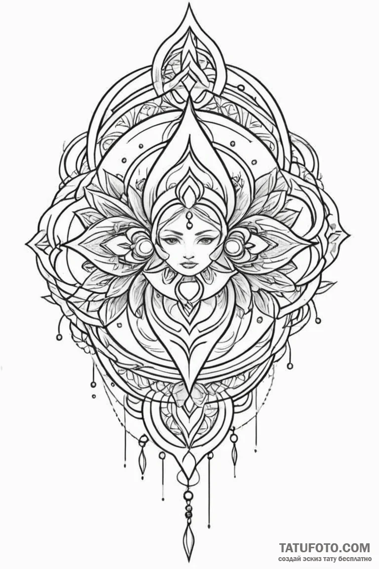Tattoo design a "loading screen" pattern that... - эскиз тату (№1750929586_0, 26.06.2025 09:19) — Tatufoto.com