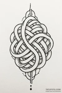 Tattoo design an abstract interpretation of "... - эскиз тату (№1750930578_0, 26.06.2025 09:36) — Tatufoto.com