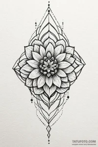 Tattoo sketch a subtle geometric pattern on a... - эскиз тату (№1750931344_0, 26.06.2025 09:49) — Tatufoto.com