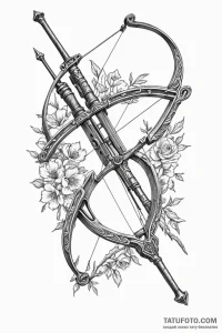 Tattoo design a detailed medieval crossbow, r... - эскиз тату (№1750933095_1, 26.06.2025 10:18) — Tatufoto.com