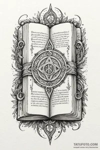 146. tattoo sketch: the rune "veda," depicted... - эскиз тату (№1750936696_1, 26.06.2025 11:18) — Tatufoto.com