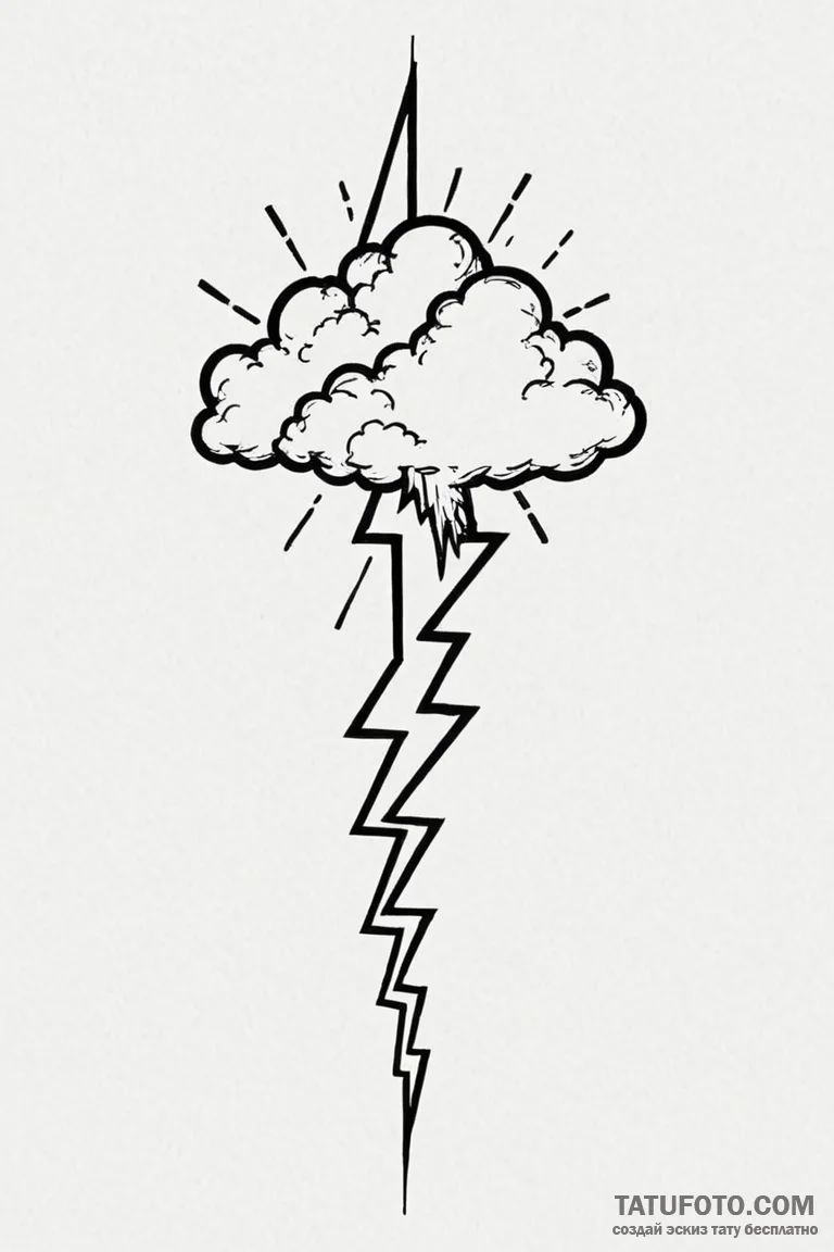 Tattoo sketch a pixelated cloud with a single... - эскиз тату (№1750943038_0, 26.06.2025 13:03) — Tatufoto.com