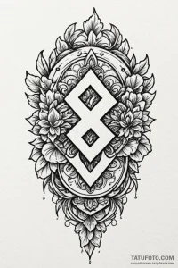 Tattoo design a "completionist" badge with a... - эскиз тату (№1750943116_1, 26.06.2025 13:05) — Tatufoto.com