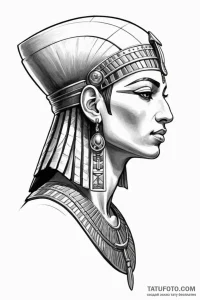Tattoo design an ancient egyptian warrior's p... - эскиз тату (№1750943283_0, 26.06.2025 13:08) — Tatufoto.com