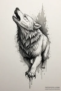 Tattoo sketch a warrior's spirit animal (e.g.... - эскиз тату (№1750944742_1, 26.06.2025 13:32) — Tatufoto.com