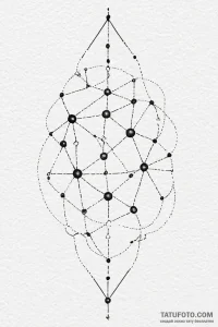 Tattoo sketch a small dotwork constellation r... - эскиз тату (№1750950024_0, 26.06.2025 15:00) — Tatufoto.com