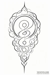 Tattoo design a powerful thought bubble with... - эскиз тату (№1750950476_0, 26.06.2025 15:07) — Tatufoto.com