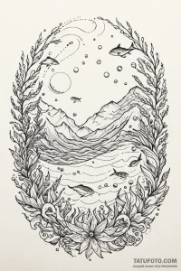 группа 12: морские и водные мотивы (ocean & w... - эскиз тату (№1750950778_0, 26.06.2025 15:12) — Tatufoto.com