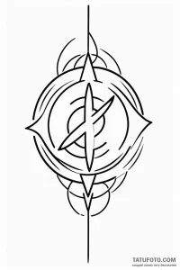 Tattoo design a minimalistic symbol of a resp... - эскиз тату (№1750952424_1, 26.06.2025 15:40) — Tatufoto.com