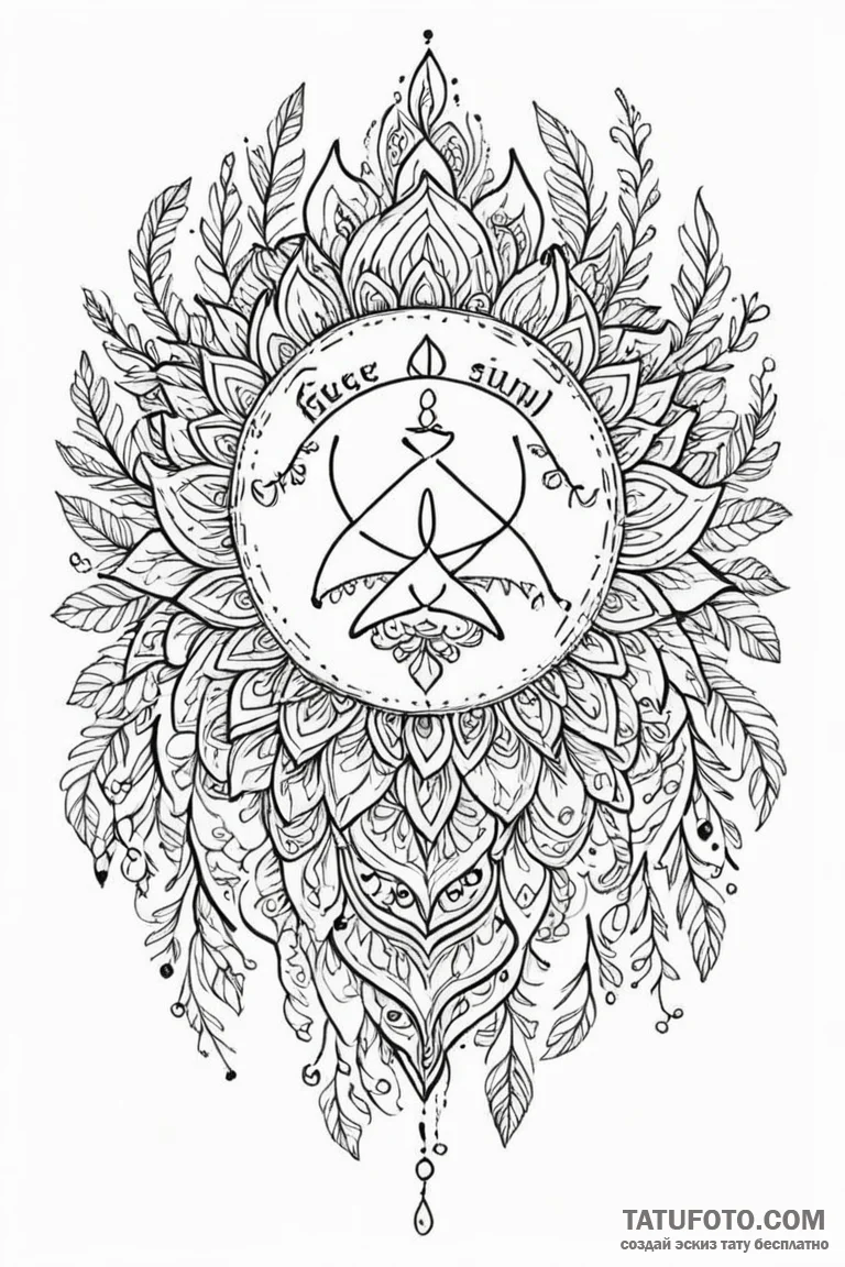 группа 2: свободные и духовные (free-spirited... - эскиз тату (№1750952572_1, 26.06.2025 15:42) — Tatufoto.com