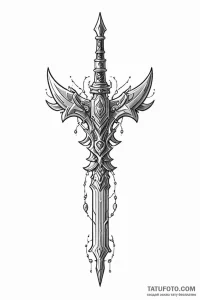 Tattoo design a retro character's signature w... - эскиз тату (№1750954014_0, 26.06.2025 16:06) — Tatufoto.com