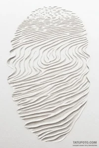 The pattern of sand ripples on a beach. - эскиз тату (№1750954666_1, 26.06.2025 16:17) — Tatufoto.com