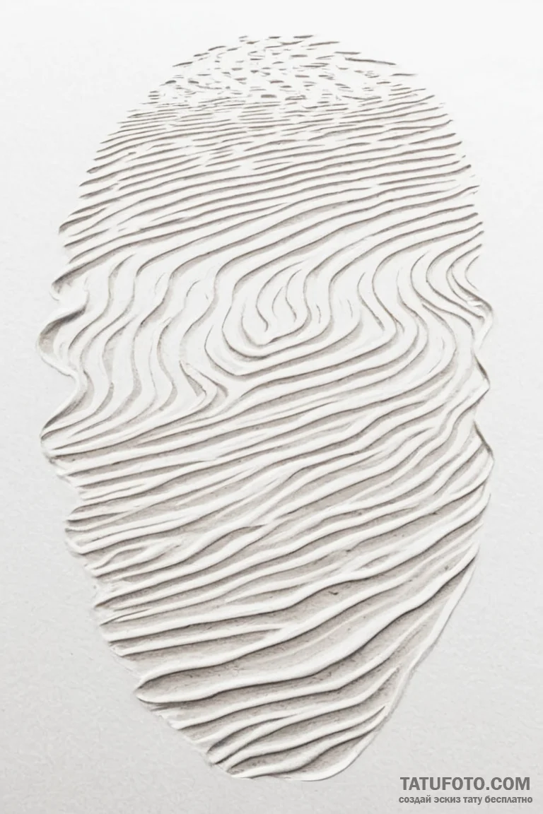 The pattern of sand ripples on a beach. - эскиз тату (№1750954666_1, 26.06.2025 16:17) — Tatufoto.com